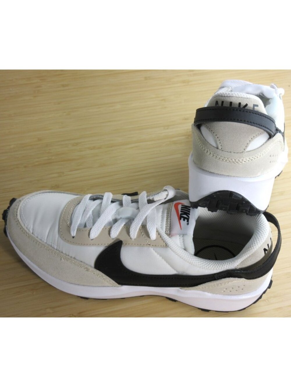 Nike Women's Waffle Debut Retro Running Shoes Sanddrift Black White Sizes NIB - Picture 6 of 7